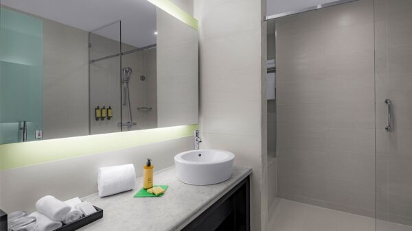 Hyatt Palace Taghazout Doppelzimmer Bad