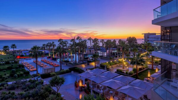 Hyatt Palace Taghazout Exterieur Sonnenuntergang